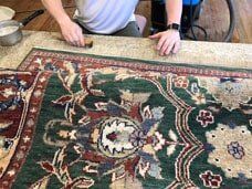 Green carpet — Professional rug cleaning in Gorham, ME