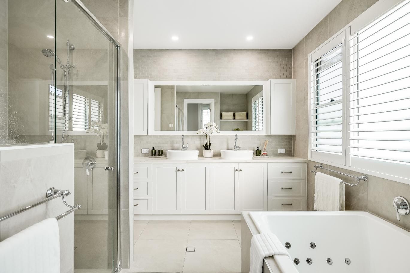 A Washroom With Sink — Windamere Homes in Highfields, QLD