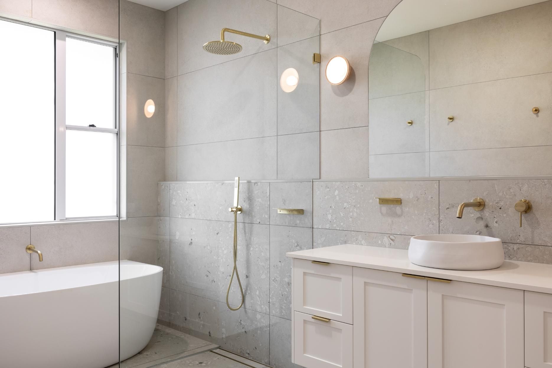 A Bathroom With a Sink — Windamere Homes in Highfields, QLD