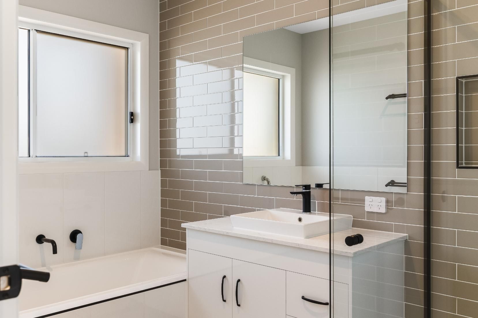A Bathroom With a Sink — Windamere Homes in Highfields, QLD