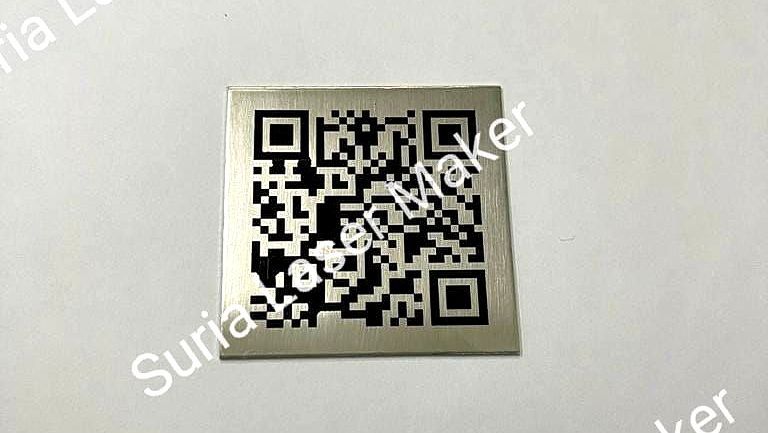 QR CODE / Barcode Stainless Steel Etching