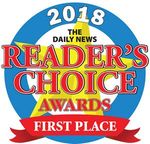 A logo for the reader 's choice awards in 2018