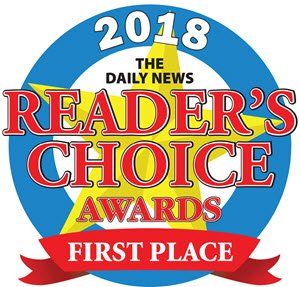 A logo for the reader 's choice awards in 2018