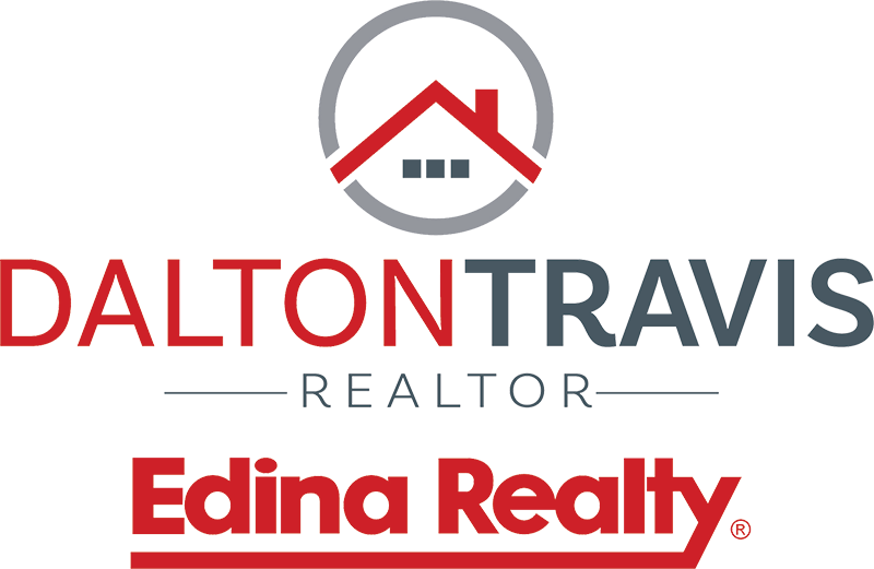 a logo for dalton travis realtor edna realty
