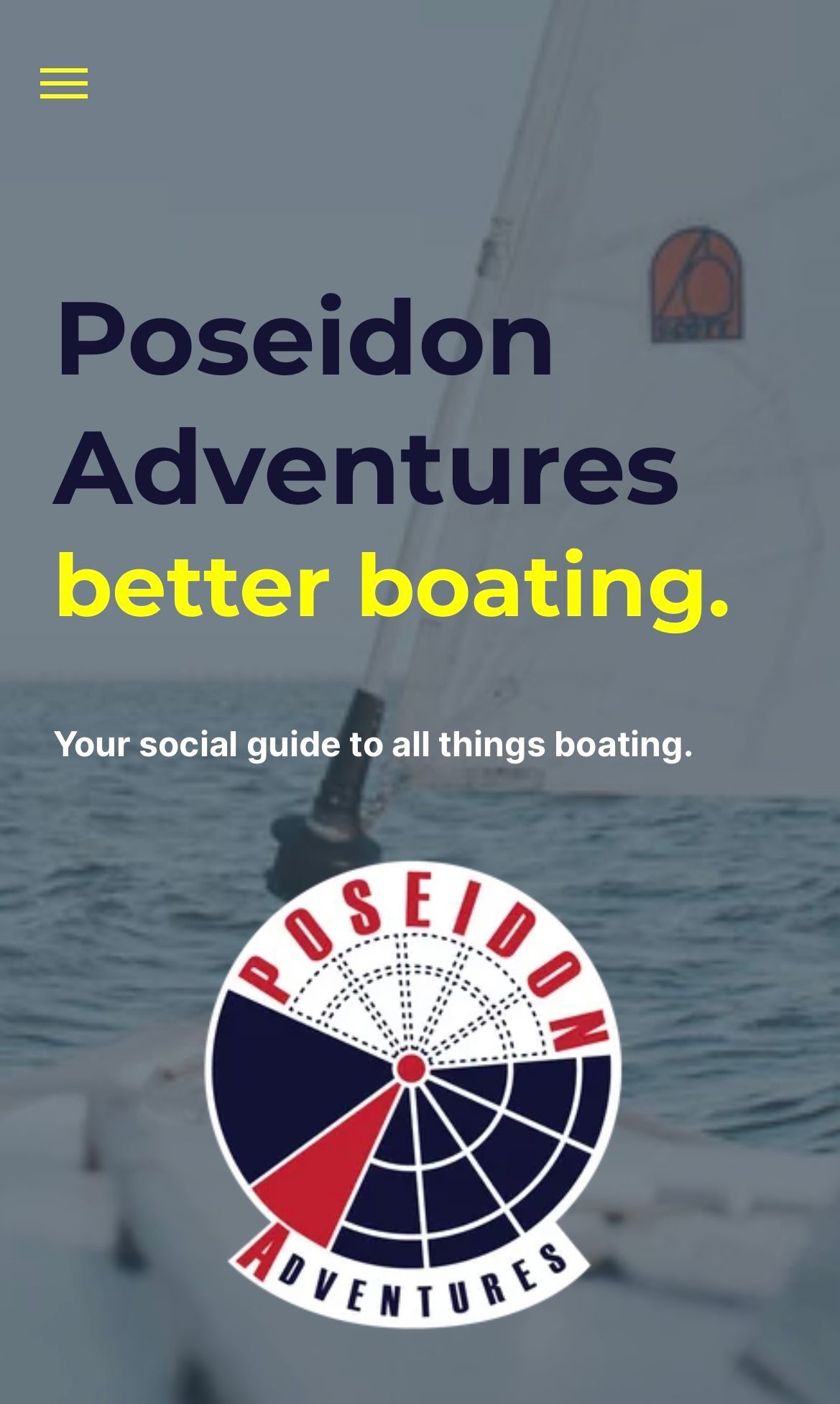 A poster for poseidon adventures better boating