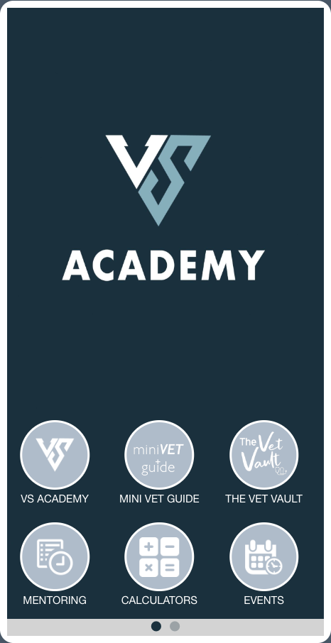 A screenshot of the academy app on a cell phone.