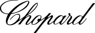 La parola chopard è scritta in corsivo su sfondo bianco.