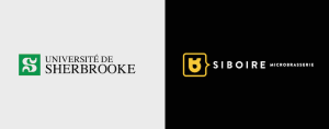 Le logo de l'université de sherbrooke est sur fond blanc et noir.