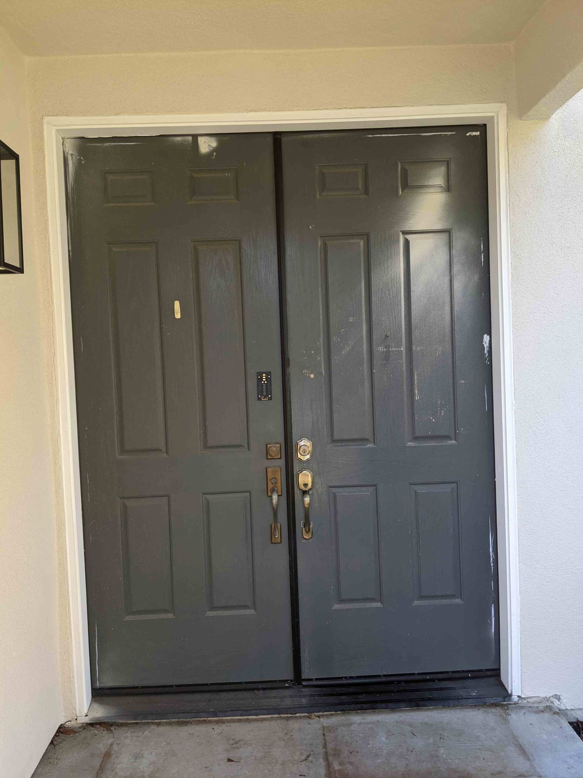 Gray Wooden Door — Tracy, CA — A & R Door Co LLC