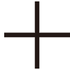 A simple, black-colored plus sign centered against a white background.