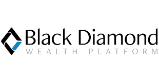 The black diamond wealth platform logo is on a white background.