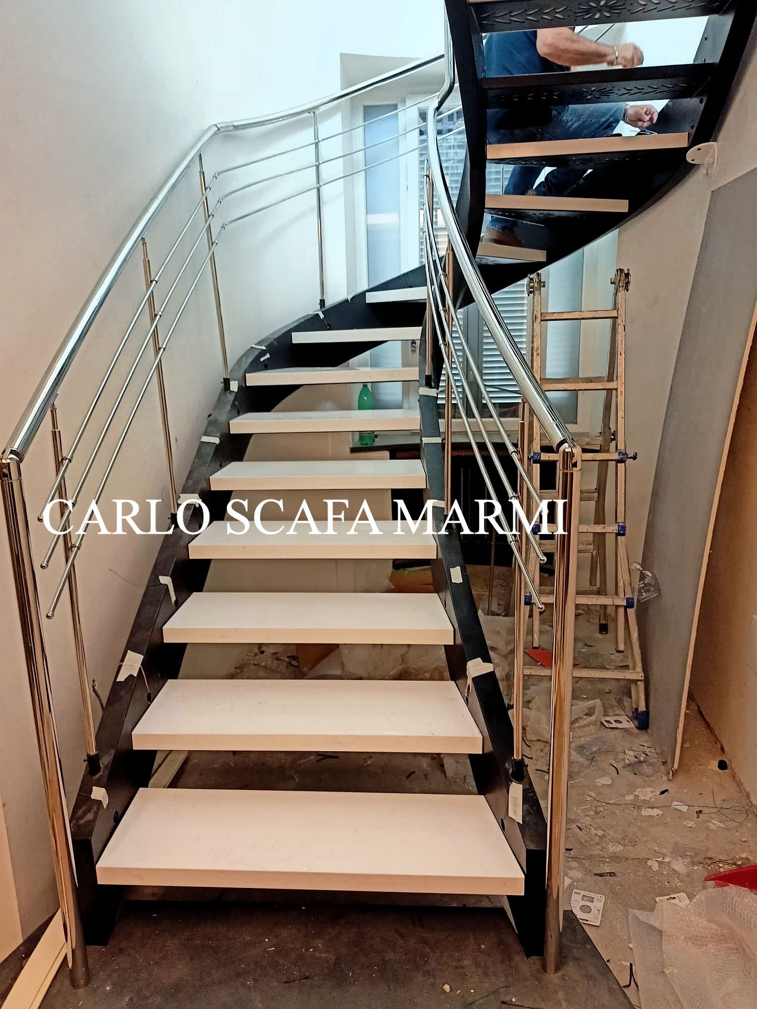 scale in marmo a Roma con Marmi Scafa