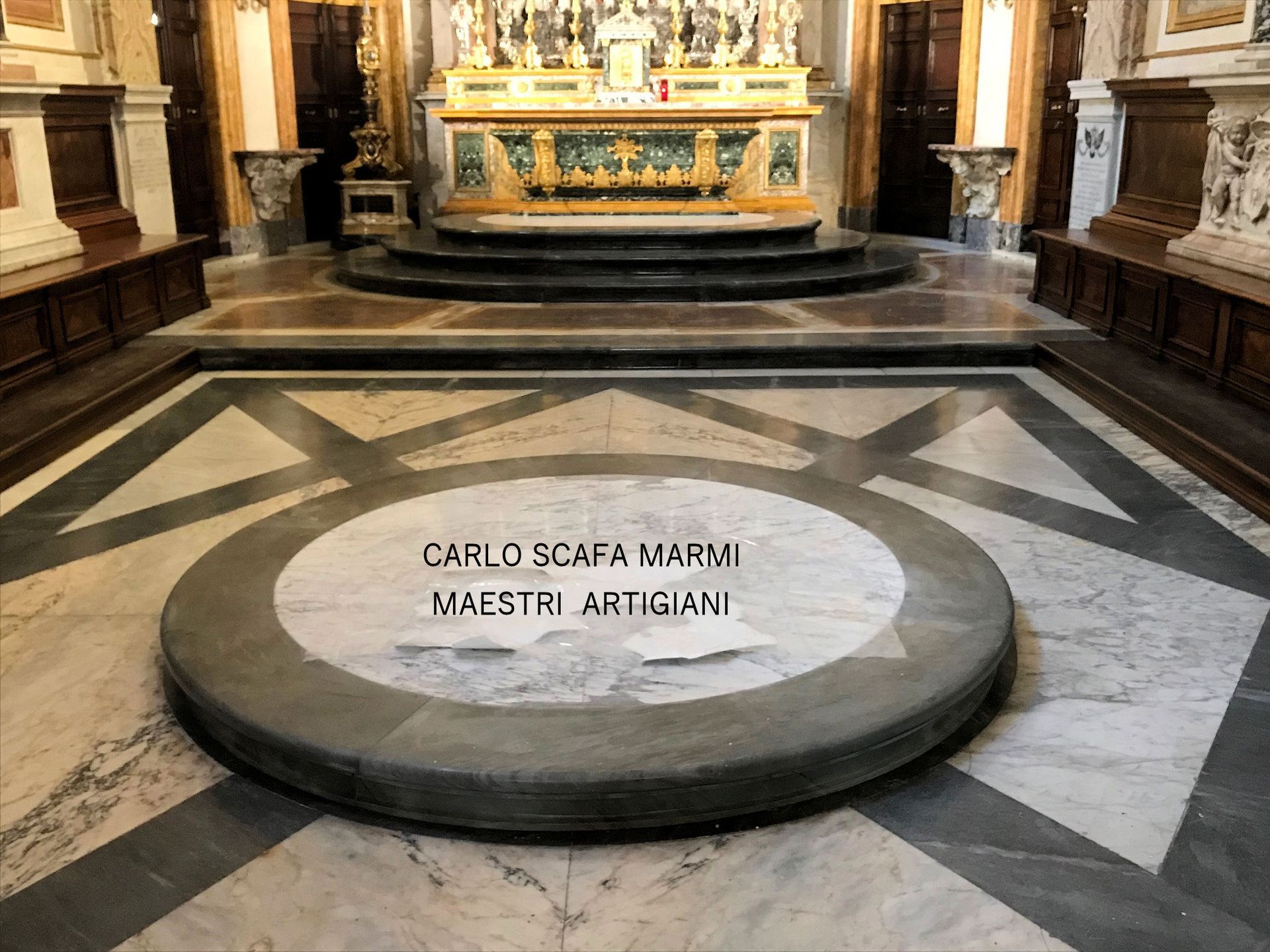 pavimenti in marmo di Marmi Scafa a Roma