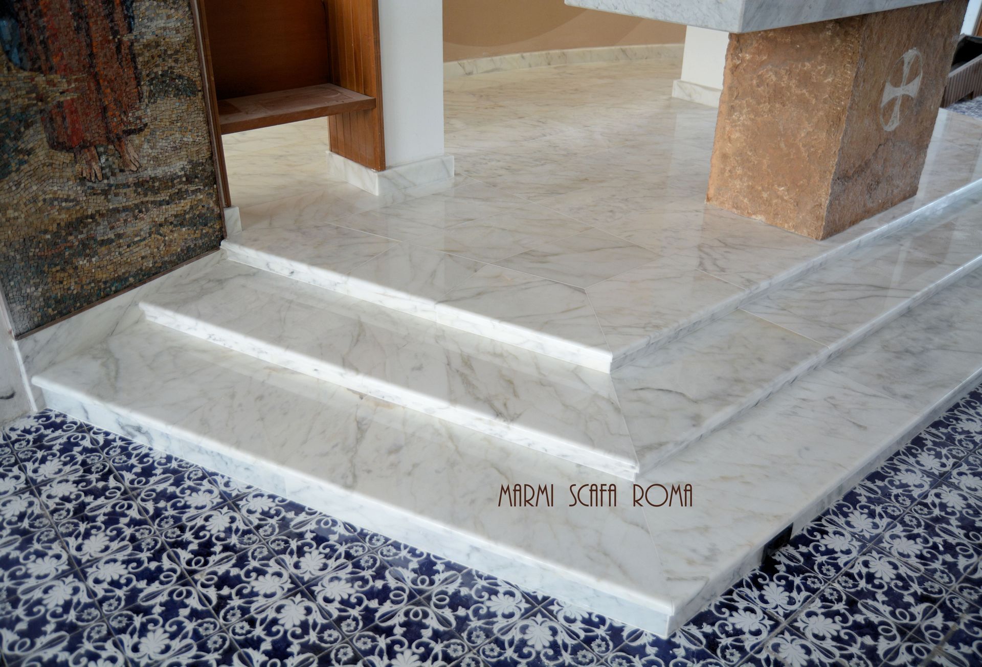 pavimenti in marmo di Marmi Scafa a Roma