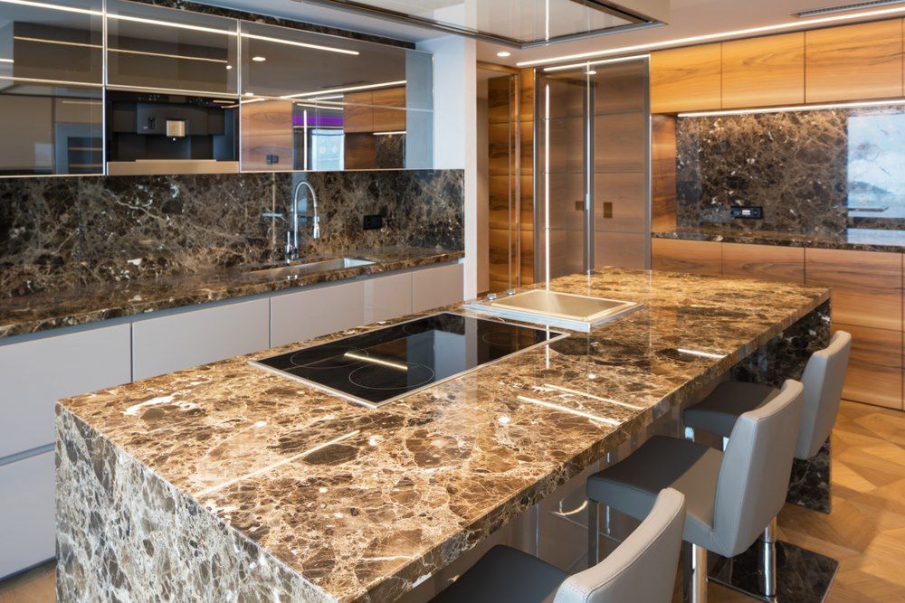 cucine in marmo di Marmi Scafa a Roma