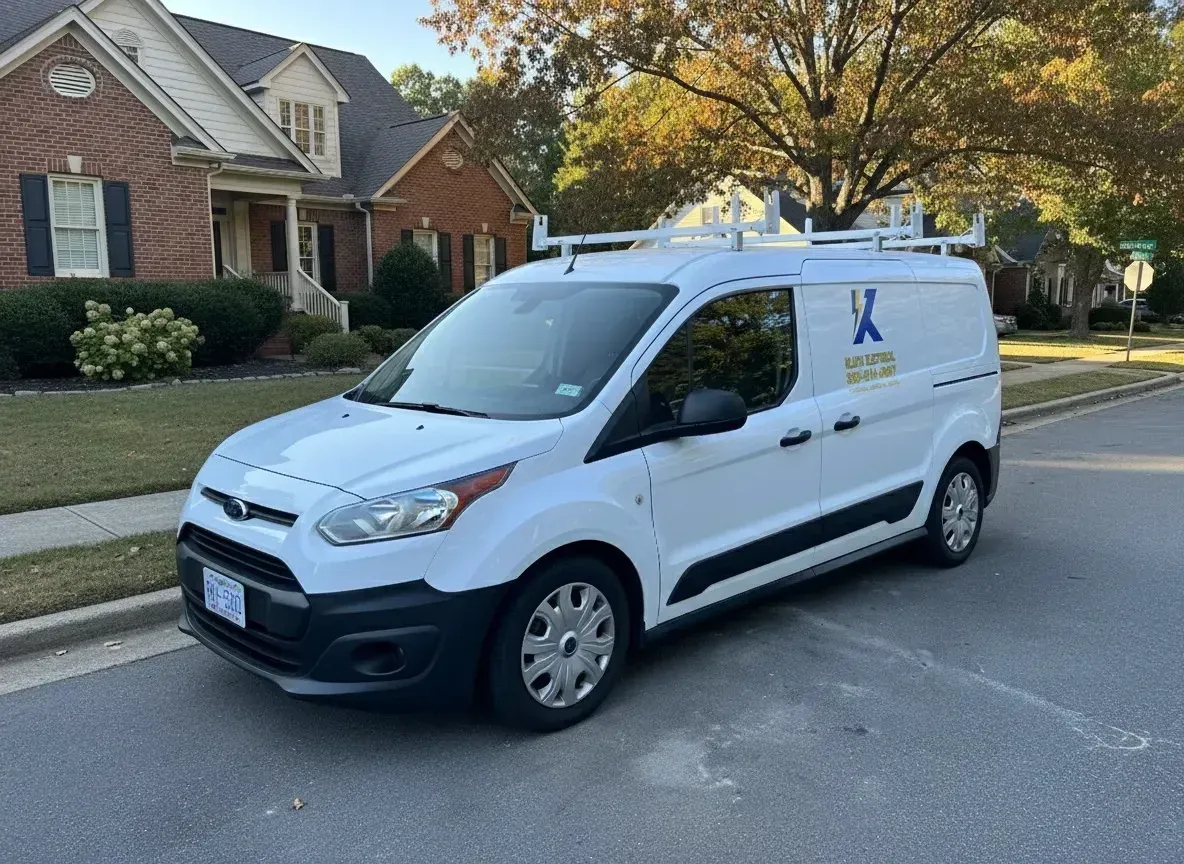 Kluch Electrical service truck in Greensboro NC for EV charger installation