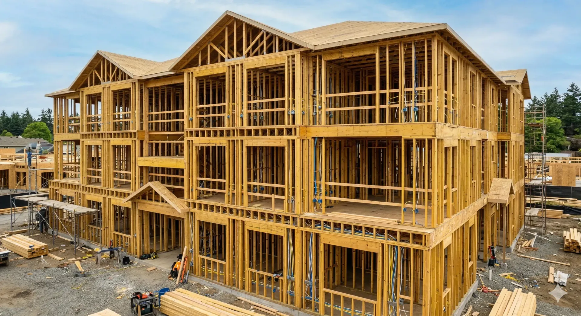 apartment complex electrical rough-in Greensboro NC