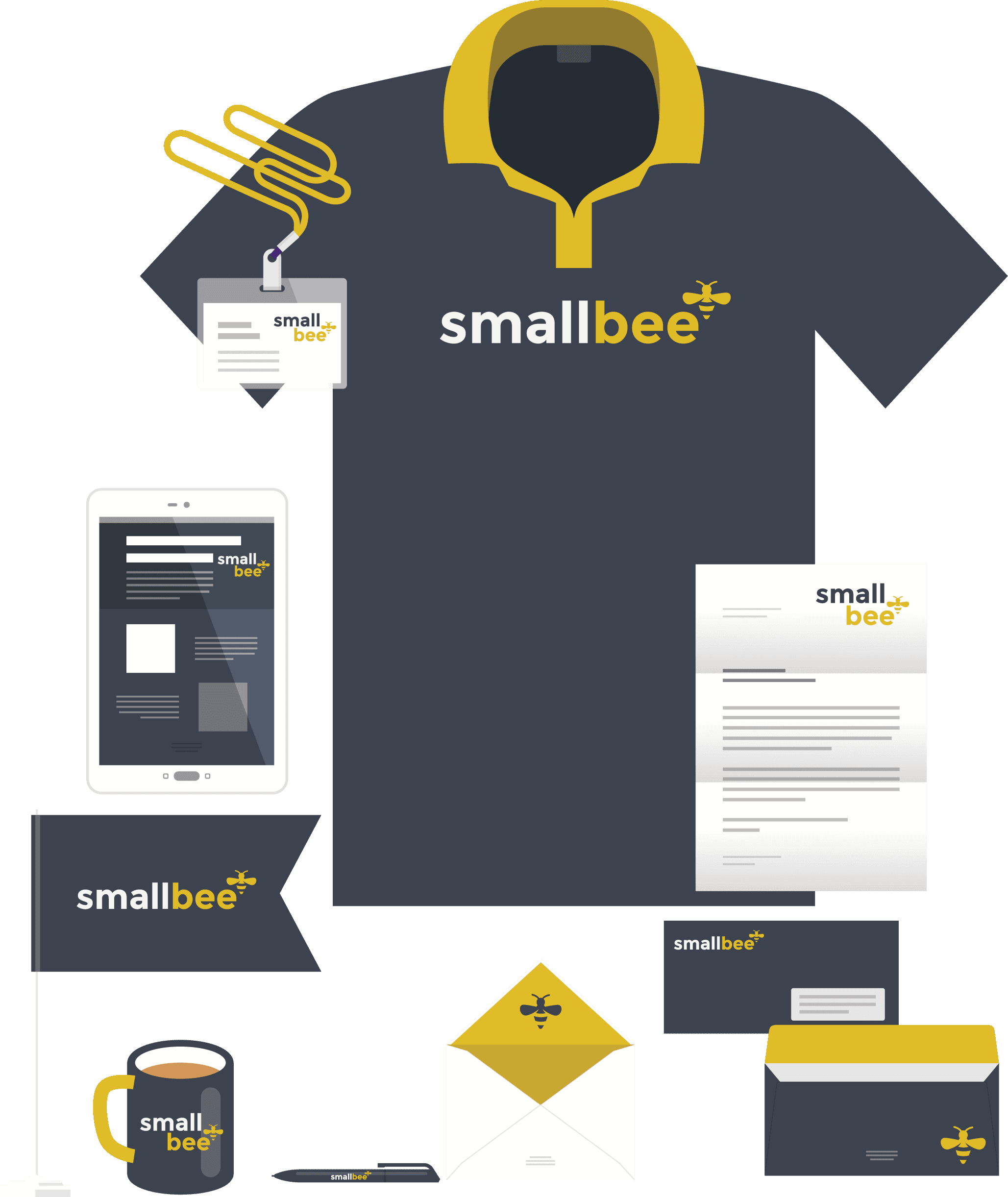 SmallBee branding and logo design
