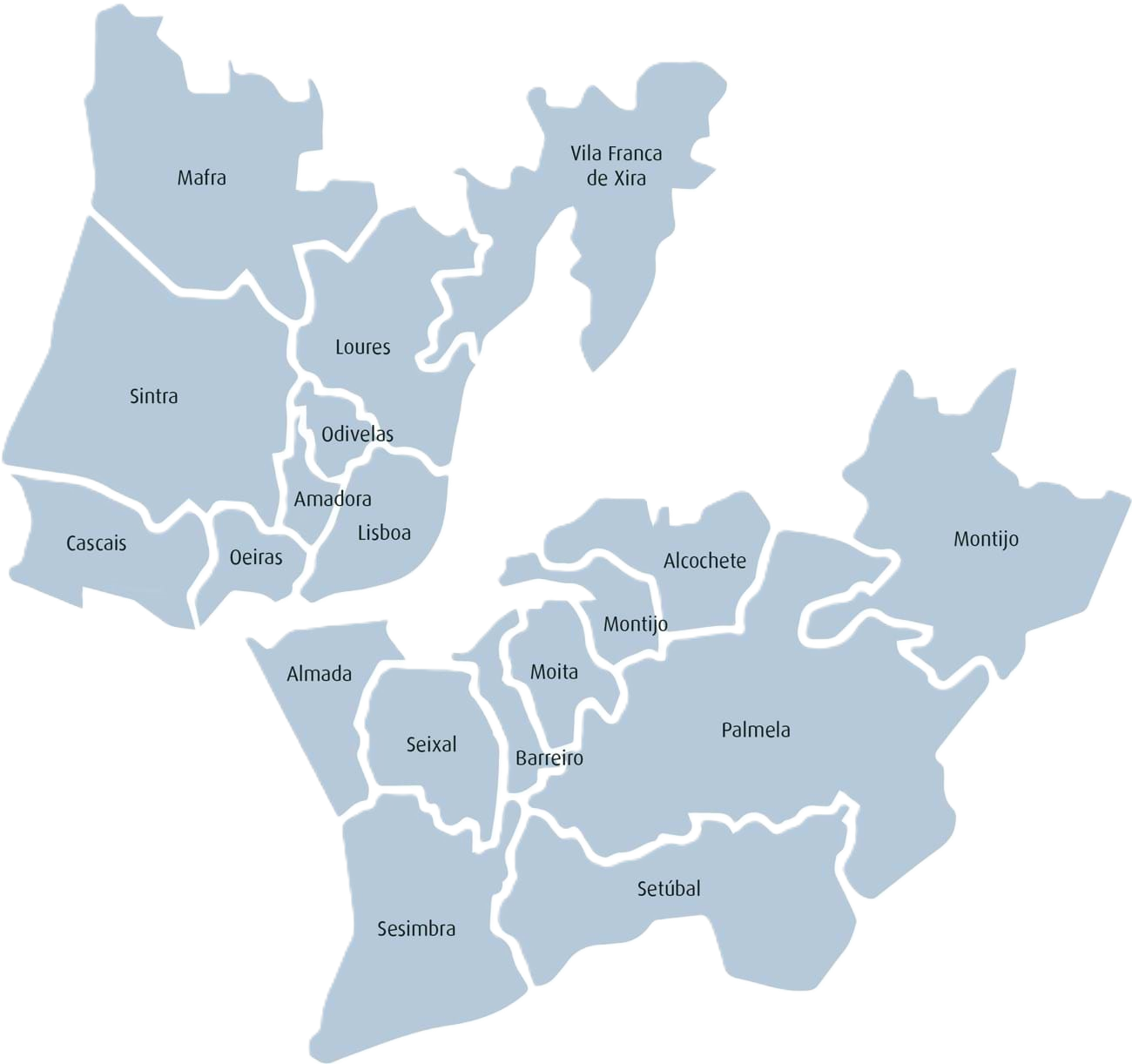 Tele-serviço BATERIAS
Amadora, Cascais, Lisboa, Loures, Odivelas, Oeiras, Sintra, Vila Franca de Xira, Alcochete, Almada, Barreiro, Moita, Montijo, Palmela, Seixal e Sesimbra