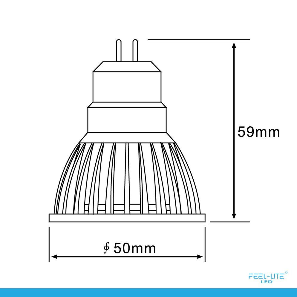 Feel-Lite LED BULB MR16-5W-E BLACK