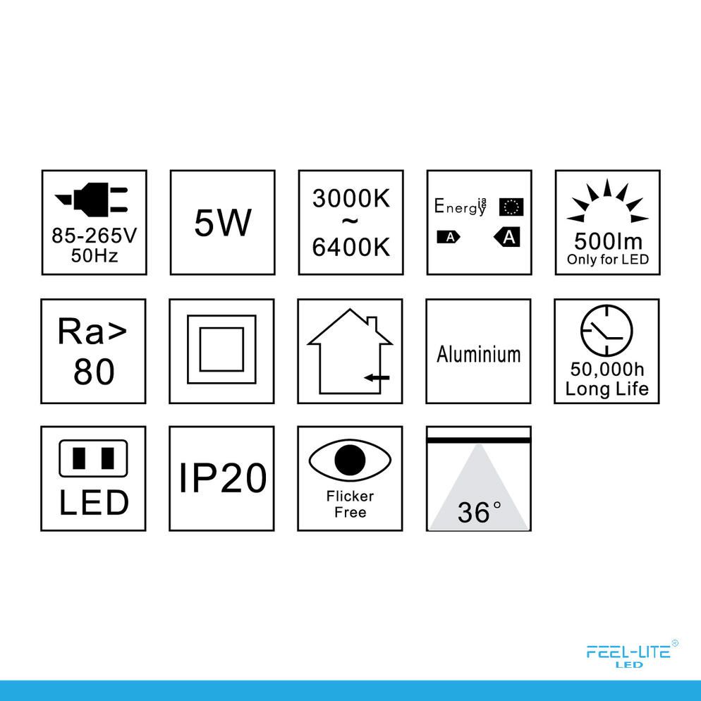 Feel-Lite LED MR16-5W-G