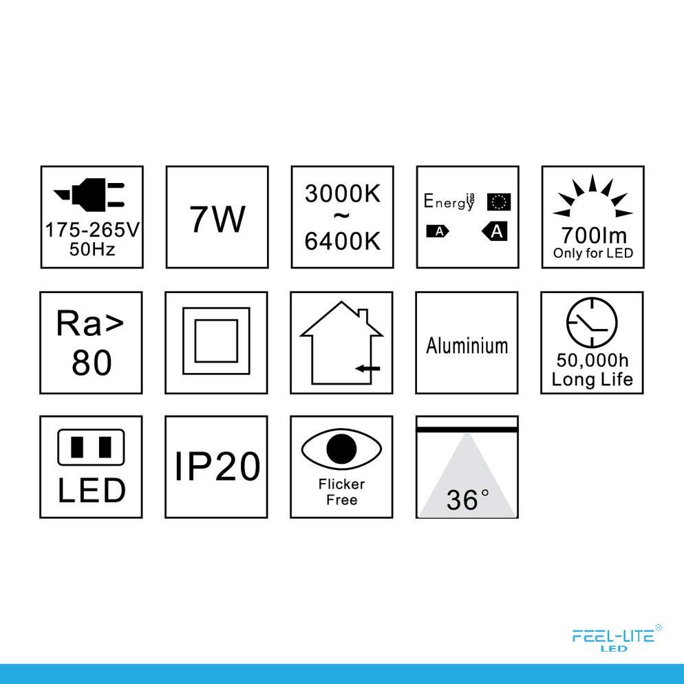 Feel-Lite LED MR16-7W-J