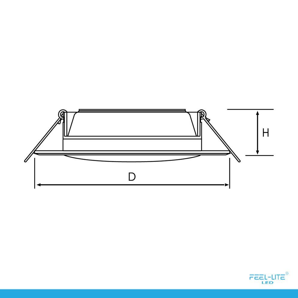 Feel-Lite LED DOWNLIGHT-601-18W-B