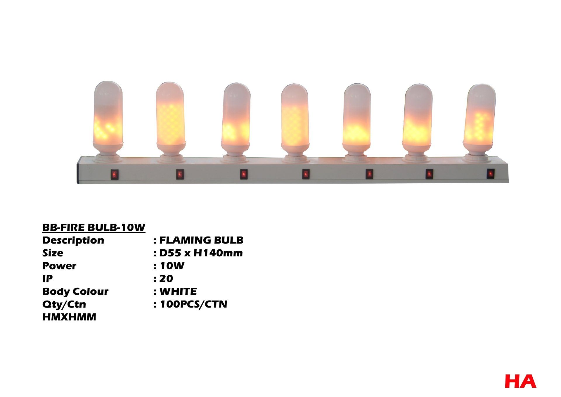 Feel-Lite Flaming Bulb