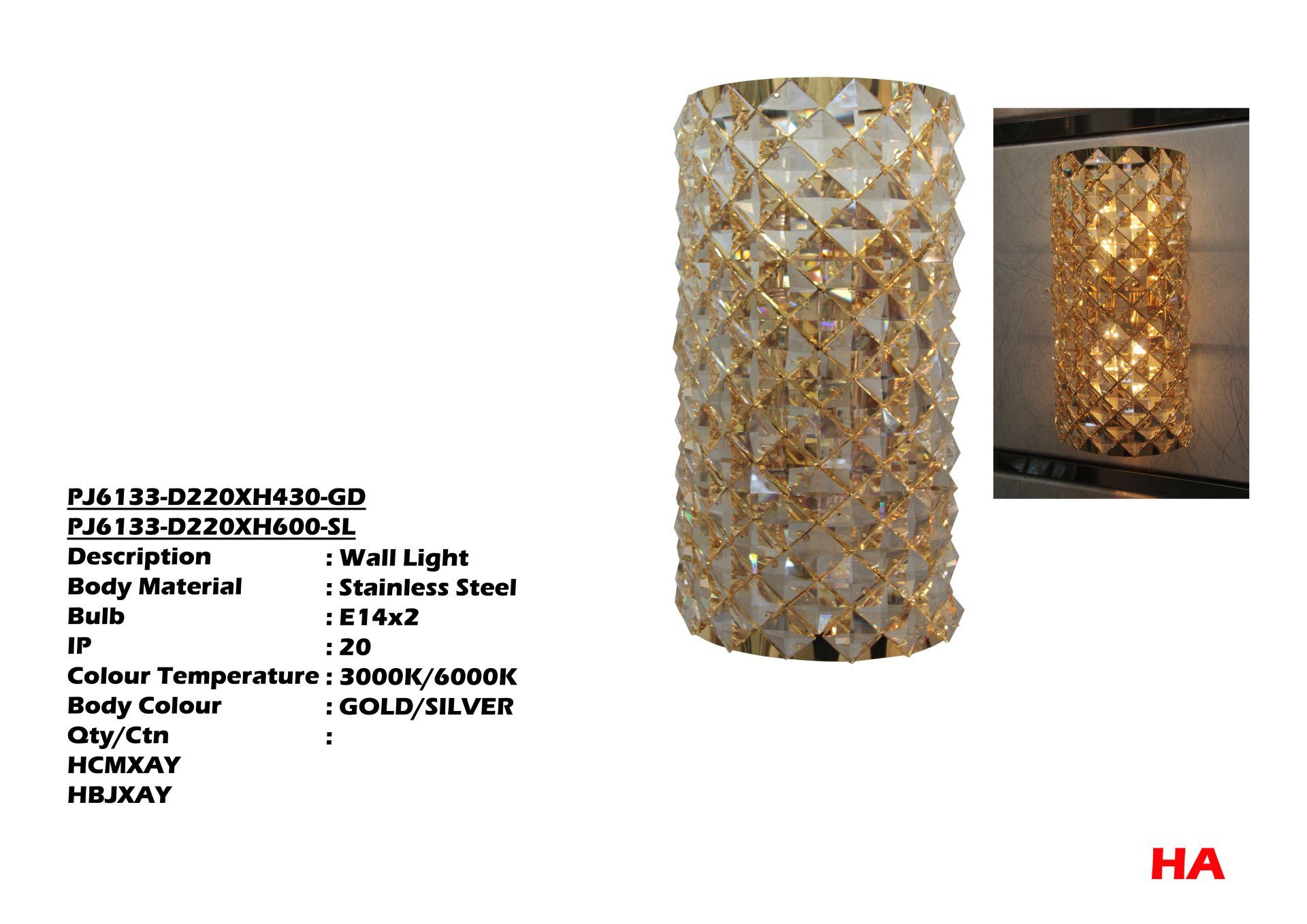 Feel-Lite WALL CRYSTAL LIGHT