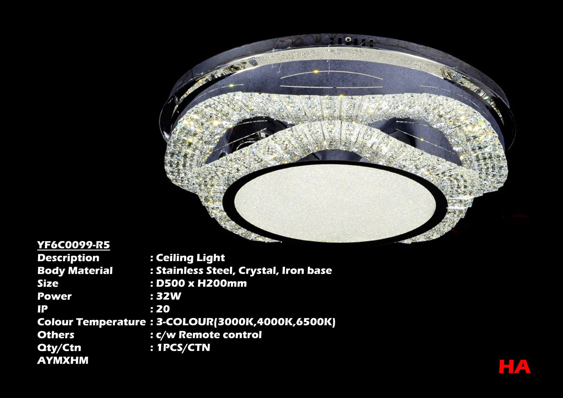 Feel-Lite Ceiling Crystal