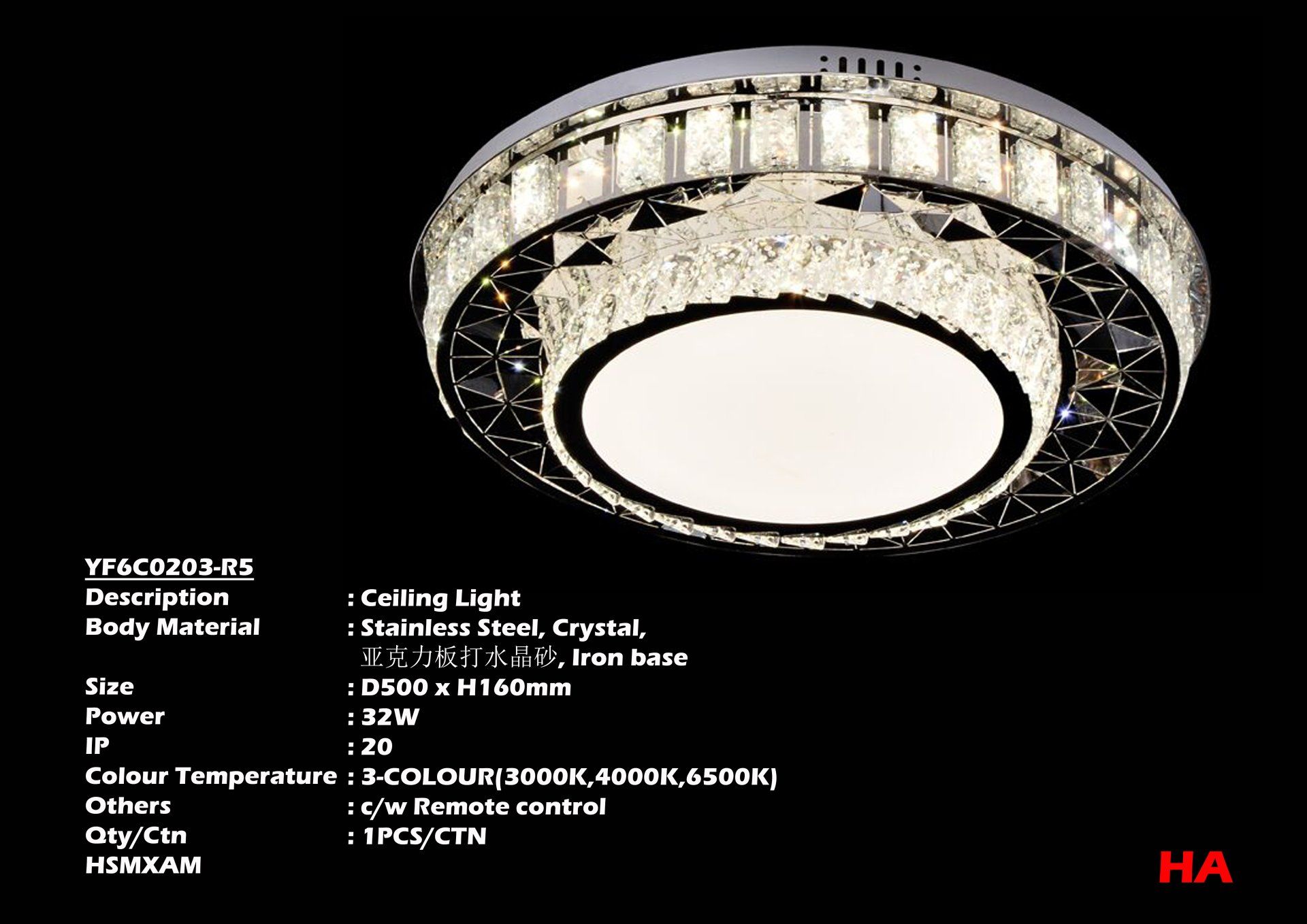 Feel-Lite Ceiling Crystal
