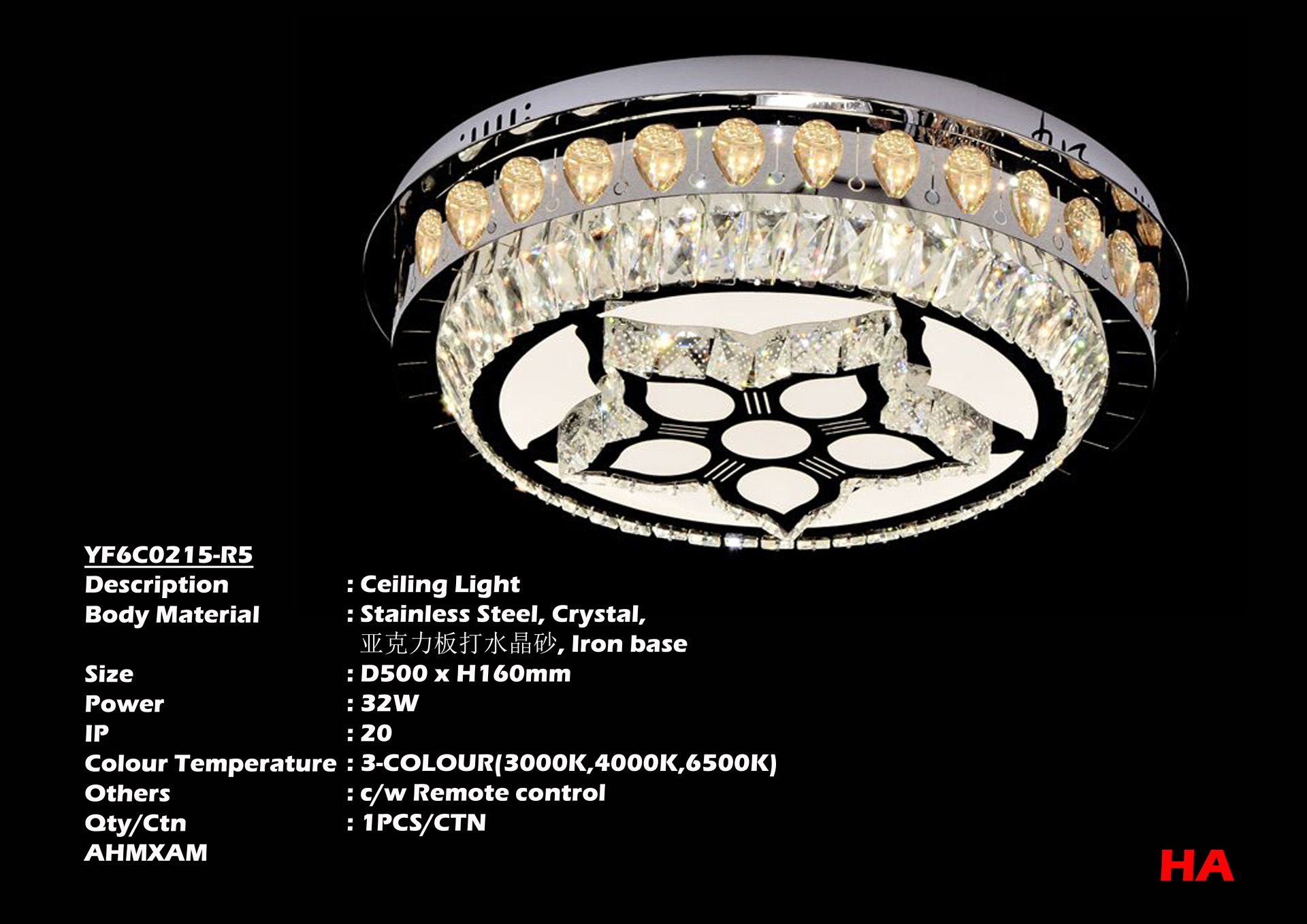 Feel-Lite Ceiling Crystal