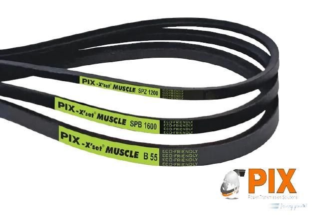 Three Pix Belts Are Stacked On Top Of Each Other — Torque Tech Supply & Repairs In Port Macquarie, NSW