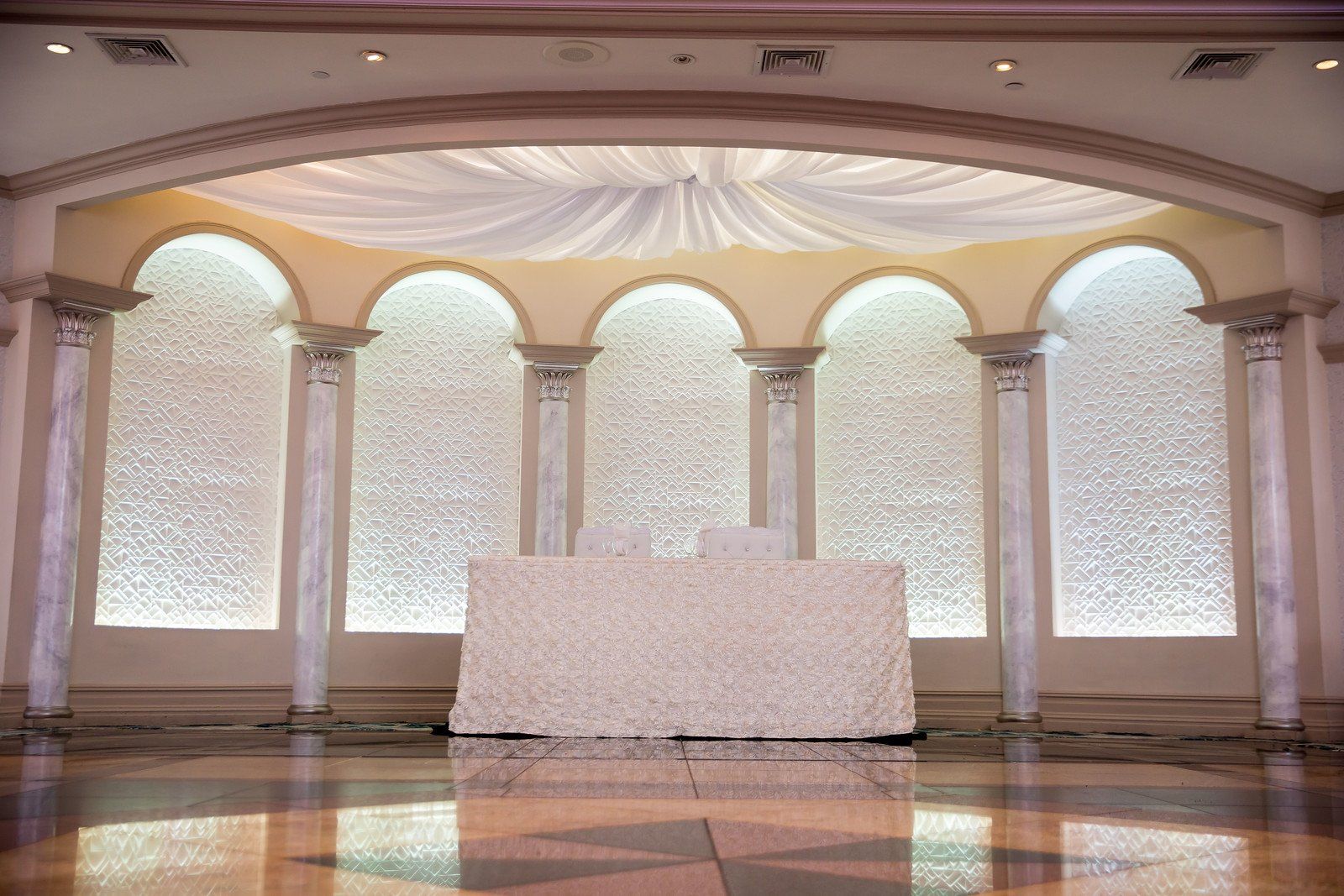Wedding Venue Head Table at Marina Del Rey