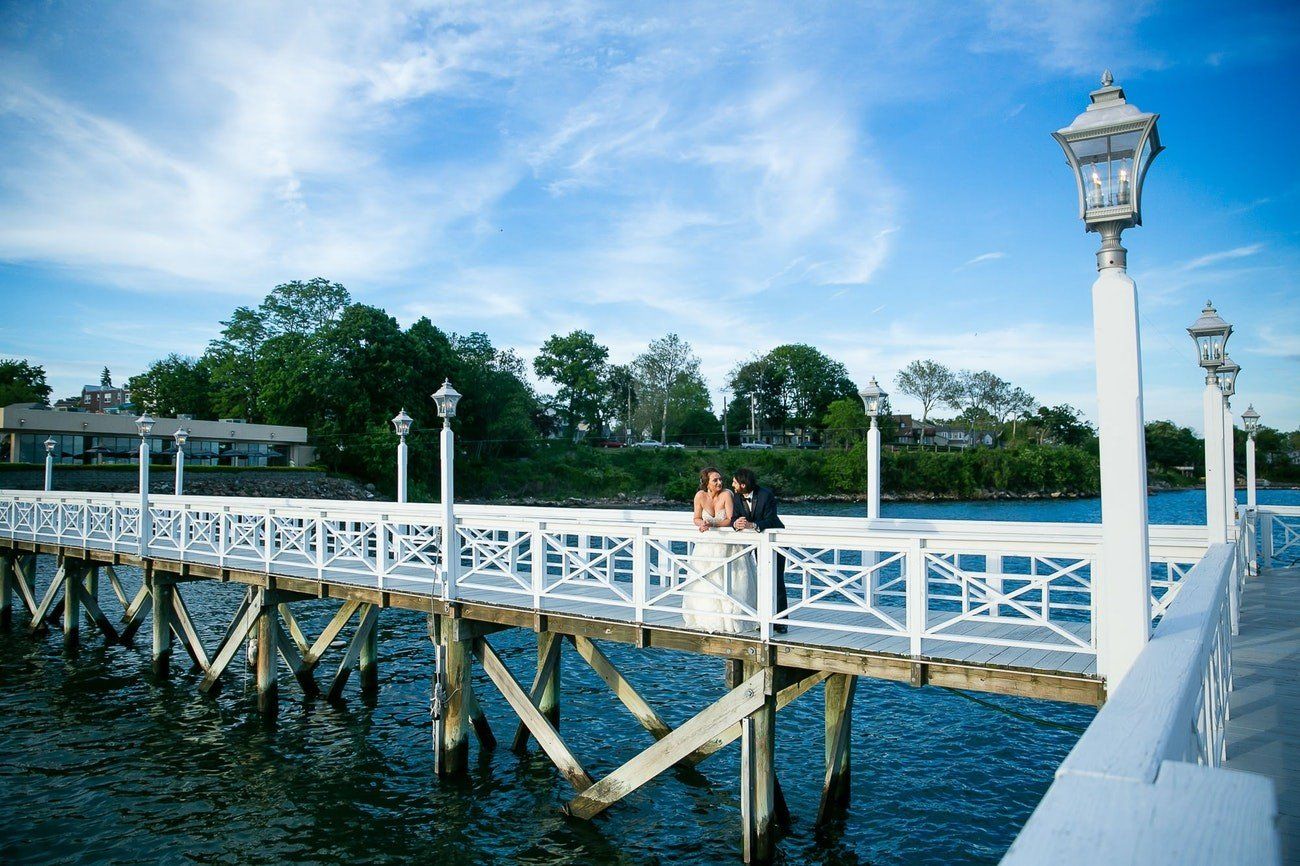 Waterfront Wedding Couple at Marina Del Rey