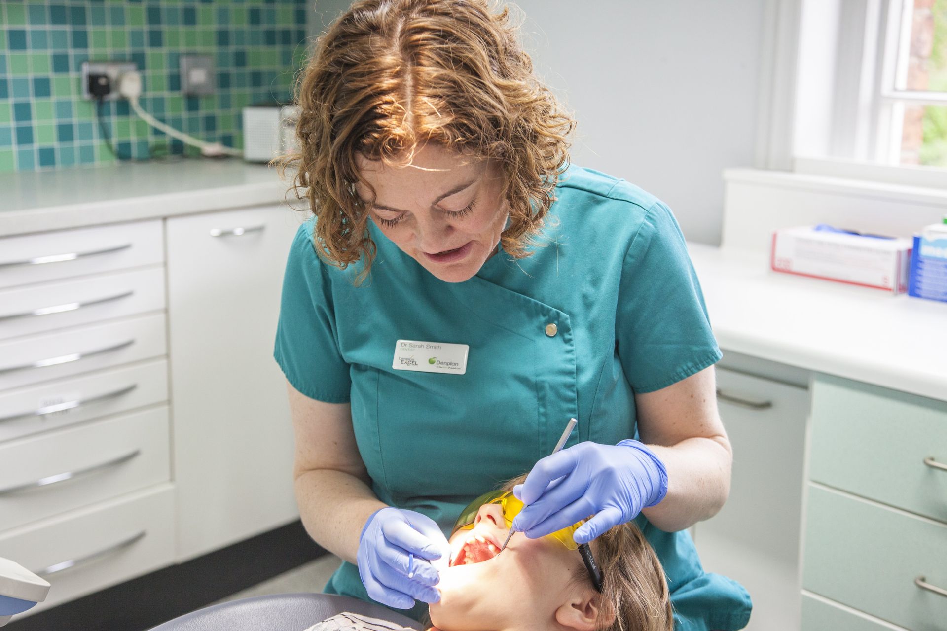 Woman during a dental examination