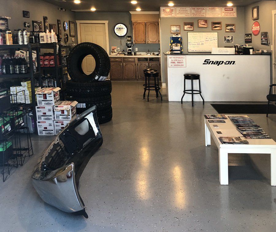 Clendenin's Auto Repair Showroom