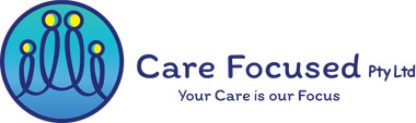 Care Focused Pty Ltd logo with blue circular icon and tagline, “Your Care is our Focus”