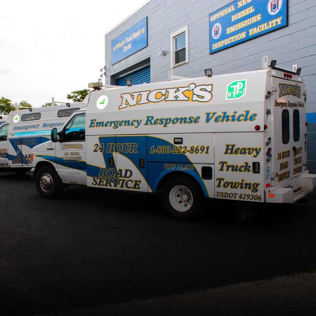 Emergency roadside assistance truck ready for mobile diesel repair in Wallington and Saddle Brook NJ.