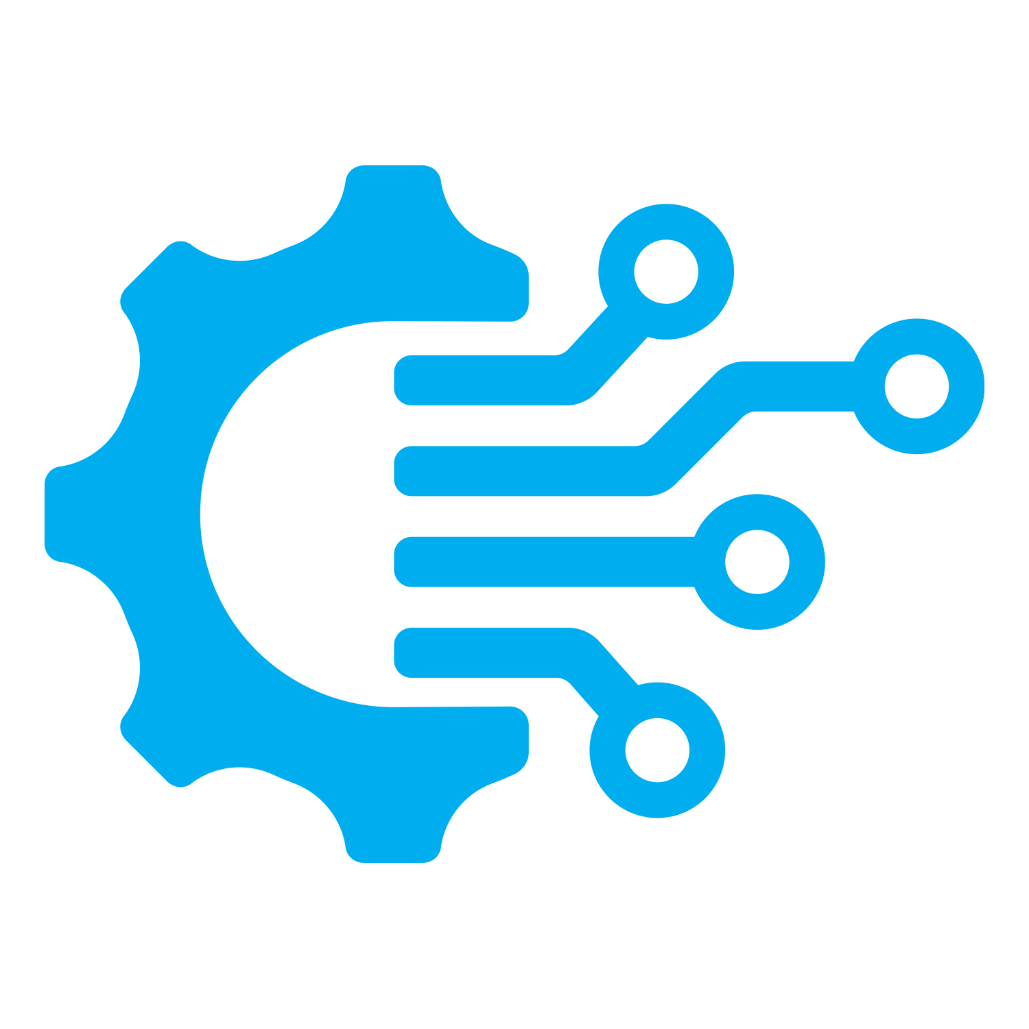 Digital tech icon symbolizing advanced truck diagnostics and electronic system repairs in Bergen County NJ.