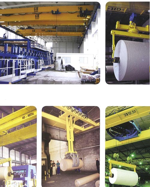 yellow gantry cranes in a warehouse