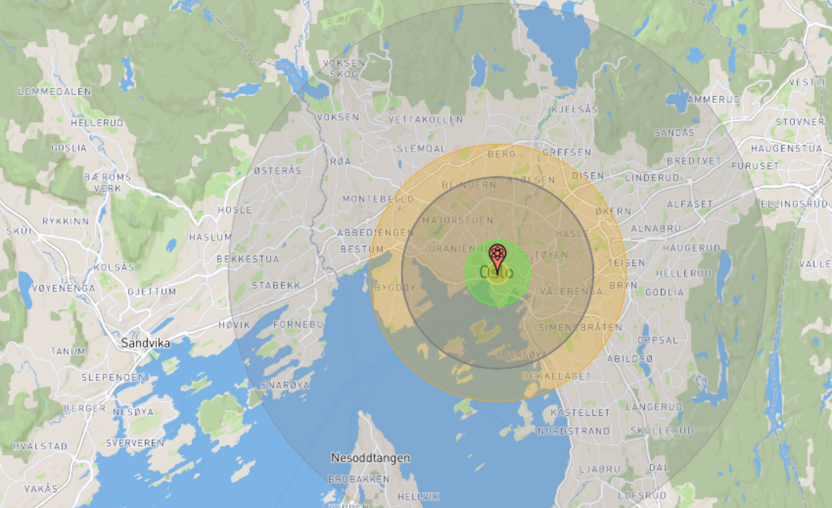 Ny rapport: Over 100 000 kan d&oslash;, dersom en atombombe sprenges over Oslo