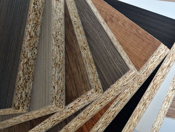 pannello di legno con resina melaminica