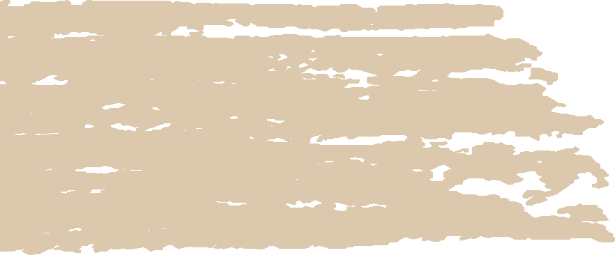 Beige rectangular shape with distressed horizontal strokes.