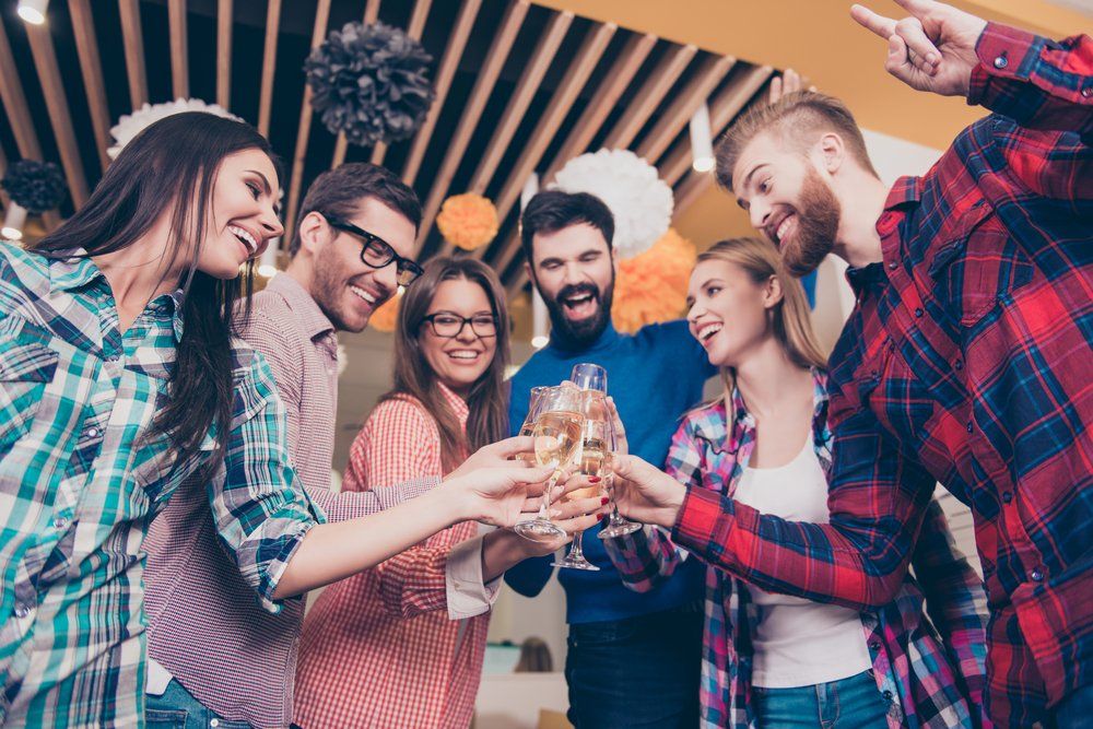 image of people celebrating a party.