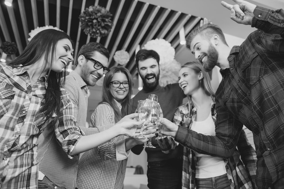 image of people having drinks