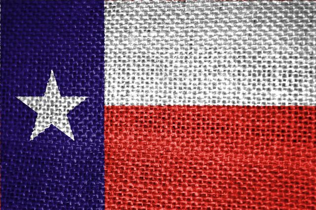 texas flag on fabric showing the patriotism of Midland Texas