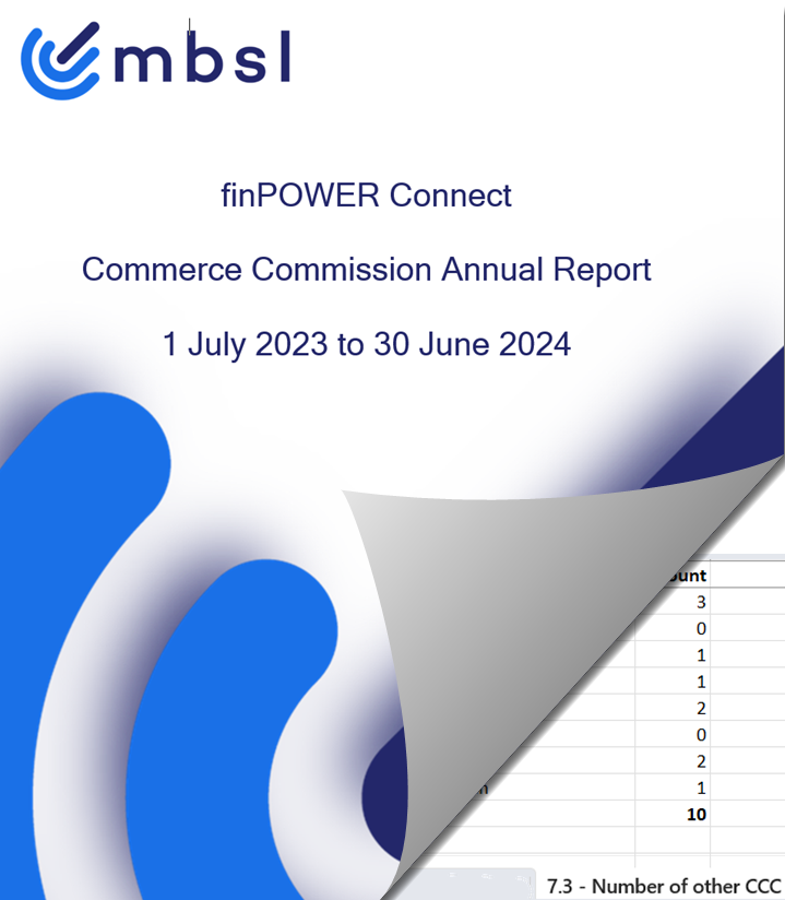 finPOWER Connect Commerce Commission Annual Report (NZ)