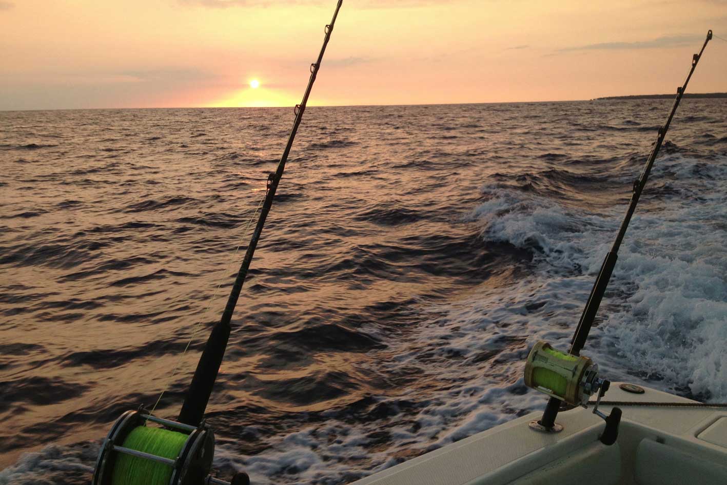 Miss Mojo Family Fishing Charter Boat sunset