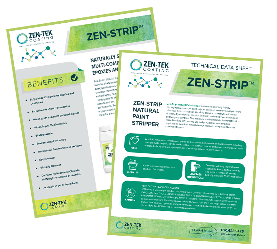 chemical paint stripper for resurfacing